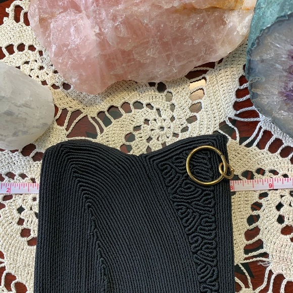 Vintage Black Cordé Clutch Evening Bag - Picture 3 of 6